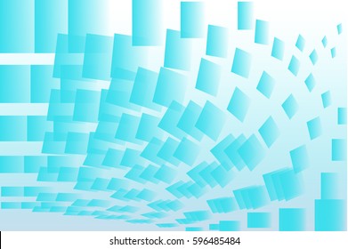Abstract background with set of blue squares