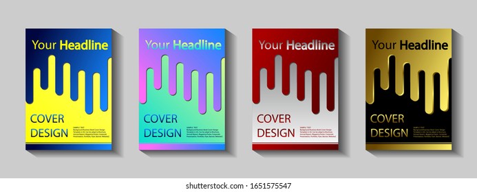 Abstract Background set of Business Book Cover Design Template in A4. Can be adapt to Brochure, Annual Report, Magazine,Poster, Corporate Presentation, Portfolio, Flyer, Banner, Website