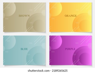 Abstract Background set with colorful design