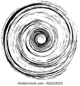 Abstract background set with concentric rotating circles. Radiating circles, spiral, vortex, swirl backgrounds.