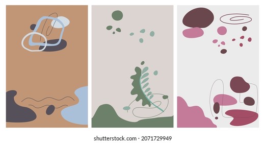 abstract background set Designed with various geometric shapes in doodle style for backgrounds, web designs, covers designs, digital paper, templates, cards, banners, templates, posters  and more.