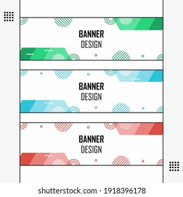 Abstract background set with different color. Easy to edit with vector file. Can use for your creative content. Especially for banner background.