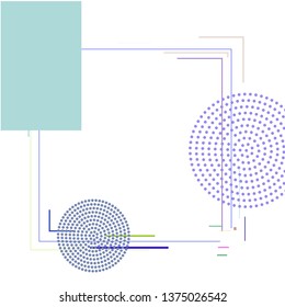 Abstract background from a set of geometric shapes