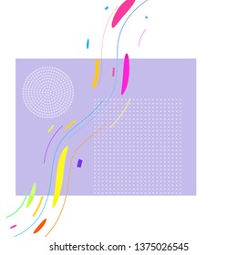 Abstract background from a set of geometric shapes