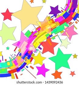 Abstract background from a set of geometric shapes