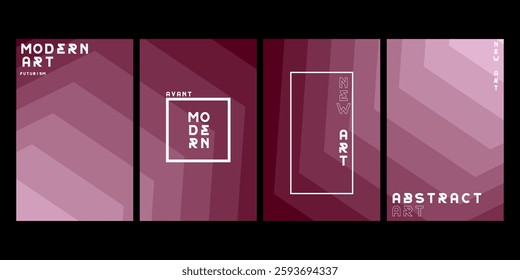 Abstract background set. Gradient mesh. Effect dark color blend. Blurred step colorful mix. Modern design template for web covers, ad banners, posters, brochures, flyers. Vector image EPS.