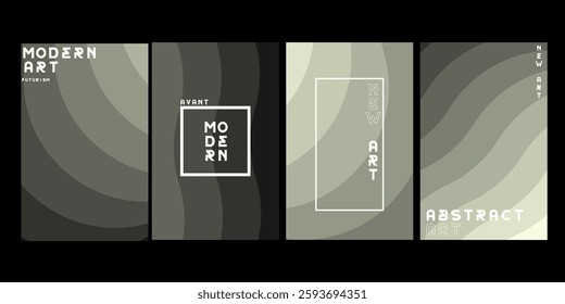 Abstract background set. Gradient mesh. Effect dark color blend. Blurred step colorful mix. Modern design template for web covers, ad banners, posters, brochures, flyers. Vector image EPS.