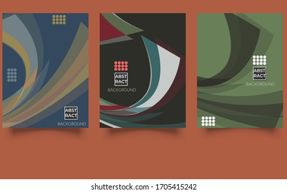 Abstract background set, grunge texture. Minimalistic art. Design for card, brochure, banner idea, book cover.EPS 10