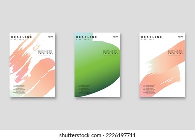 Conjunto de fondo abstracto, textura gruesa. Arte minimalista, estilo de pinceladas. Diseño para tarjeta, folleto, idea de banner, portada de libro, folleto, hoja de volante a4. Página de conjunto, plantilla de encabezado web.