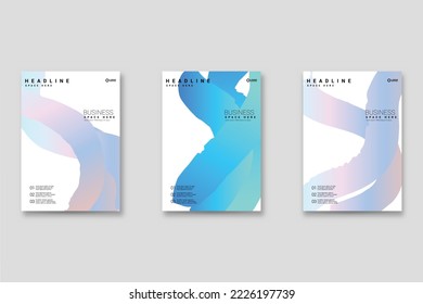 Abstract background set, grunge texture. Minimalistic art, brush strokes style. Design for card, brochure, banner idea, book cover, booklet print, flyer sheet a4. Collage page, web header template.