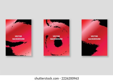 Abstract background set, grunge texture. Minimalistic art, brush strokes style. Design for card, brochure, banner idea, book cover, booklet print, flyer sheet a4. Collage page, web header template.