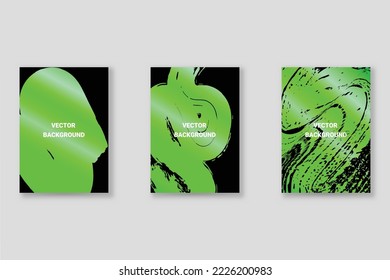 Abstract background set, grunge texture. Minimalistic art, brush strokes style. Design for card, brochure, banner idea, book cover, booklet print, flyer sheet a4. Collage page, web header template.