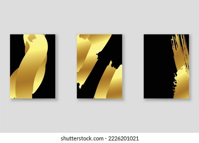 Abstract background set, grunge texture. Minimalistic art, brush strokes style. Design for card, brochure, banner idea, book cover, booklet print, flyer sheet a4. Collage page, web header template.