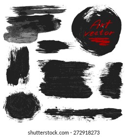 abstract background with a set of hand-drawn art elements