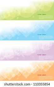 Abstract background set. Illustrator 10.