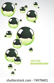 Abstract background of a set of metal balls