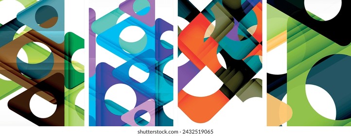 Abstract background set, showcasing a dynamic interplay of triangles. Fusion of modern design and geometric allure
