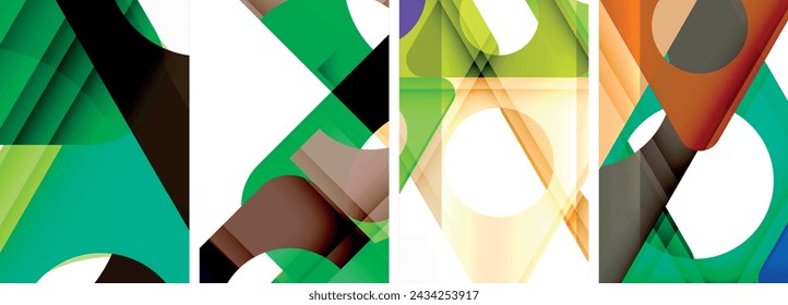 Abstract background set, showcasing a dynamic interplay of triangles. Fusion of modern design and geometric allure