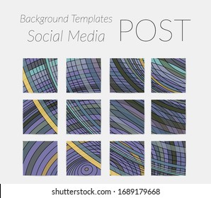 Antecedentes abstractos para las historias en los medios sociales. Fondo de arte digital vectorial. Líneas onduladas y textura de rejilla. Patrón de arte óptico. Diseño minimalista y moderno para la tecnología de marketing.