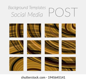 Abstrakter Hintergrund für Social Media-Post-Geschichten. Vektorgrafik-Hintergrund für digitale Kunst. Wavy Linien und Gitterstruktur. Optisches Kunstmuster. Minimal modernes Design für Marketing-Technologie.