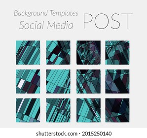 Abstract background set for social media post stories. Vector digital art backdrop. Wavy lines and grid texture. Optical art  pattern. Minimal modern design for marketing technology.