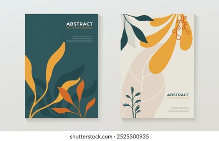 Abstractas concepto de temporada de verano. Plantilla de Anuncio con hojas tropicales para publicación en redes sociales, App móvil, Web, venta de verano, contenido promocional. Ilustración vectorial
