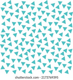 Abstract background with several small blue triangles laid out in a striped pattern.