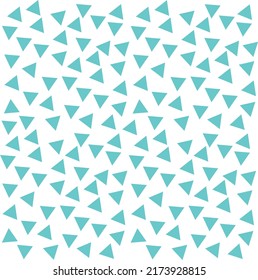 Abstract background with several small blue triangles laid out in a striped pattern.