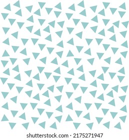 Abstract background with several small blue triangles laid out in a striped pattern.