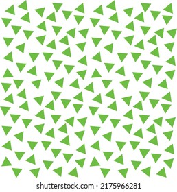 Abstract background with several small green triangles arranged in a striped pattern.