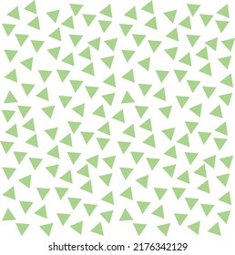 Abstract background with several small green triangles arranged in a striped pattern.