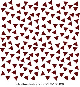 Abstract background with several small red triangles laid out in a striped pattern.