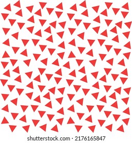 Abstract background with several small red triangles laid out in a striped pattern.