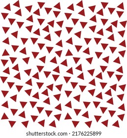 Abstract background with several small red triangles laid out in a striped pattern.