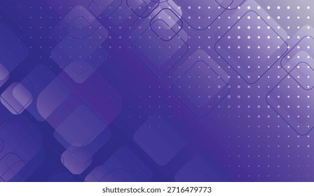 Abstract background with shades of blue, featuring rounded square shapes, polka dots and gradient elements for modern designs and digital presentations