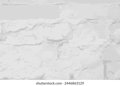 Abstract background in shades of gray. Rough brickwork. Vector illustration, texture.