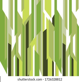 Fondo abstracto con tonos verdes de diferentes formas