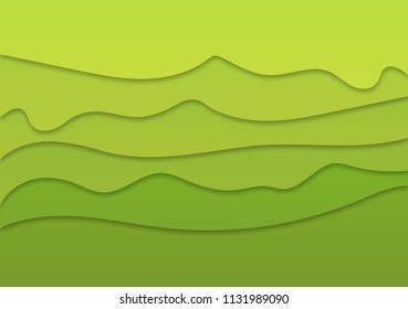 Abstract background, shades of green, vector illustration