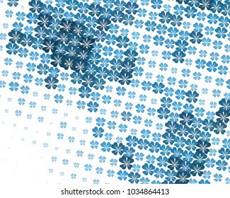 Abstract background with shamrocks. Vector clip art.