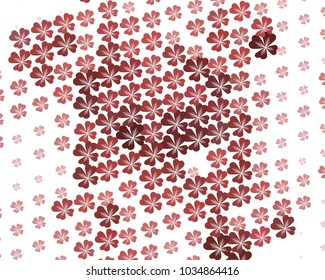 Abstract background with shamrocks. Vector clip art.