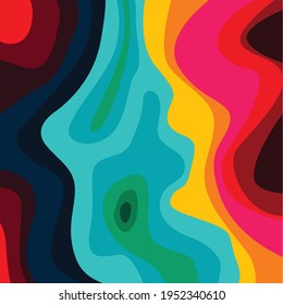 abstract background shape with combination flat colors. good use for wallpaper, banner, mural, hard cover book, website background and others