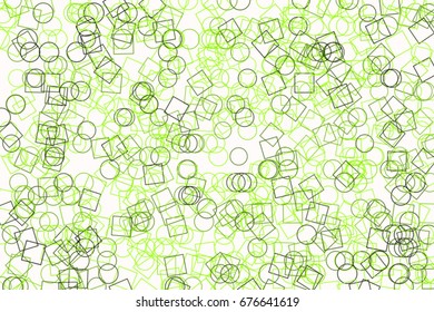 Abstract background with shape of ellipse & square box pattern. Vector illustration graphic.