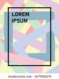 Abstract background shape with flat color