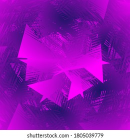 Abstract background shape fractal pattern in messy purple colorful. Abstract fractal shapes