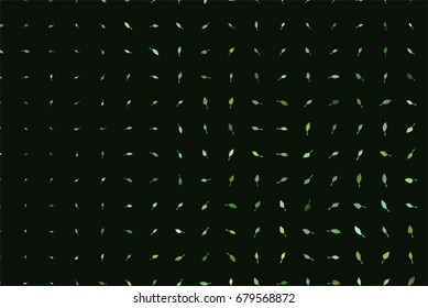 Abstract background with shape of leaves drawing pattern. Style of mosaic or tile. Vector illustration graphic.