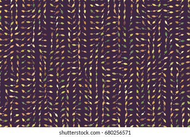 Abstract background with shape of leaves drawing pattern. Style of mosaic or tile. Vector illustration graphic.