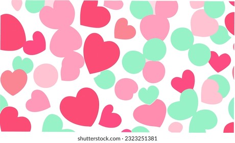 abstract background shape love seamless pattern valentine
