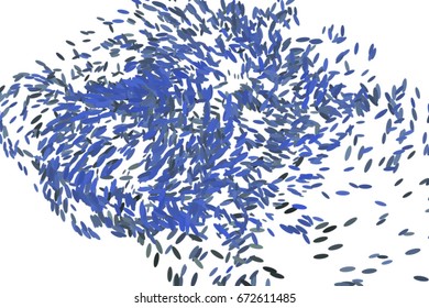 Abstract background with shape of motion, particle or random pattern. Vector illustration graphic.