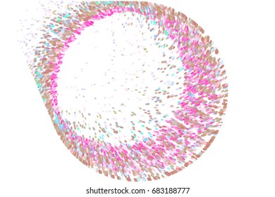 Abstract background with shape of motion, particle or random pattern. Vector illustration graphic.