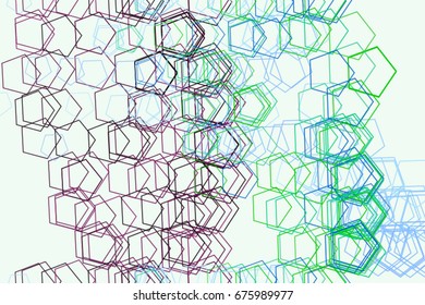 Abstract background with shape of pentagon pattern. Vector illustration graphic.